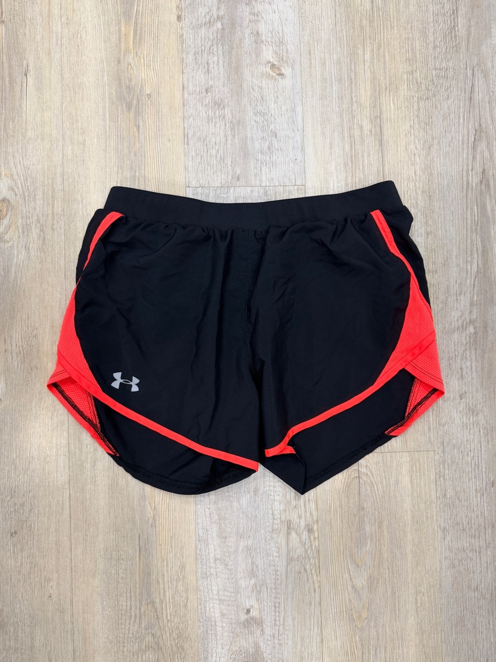 Under Armour Black and Red Women’s Athletic Shorts